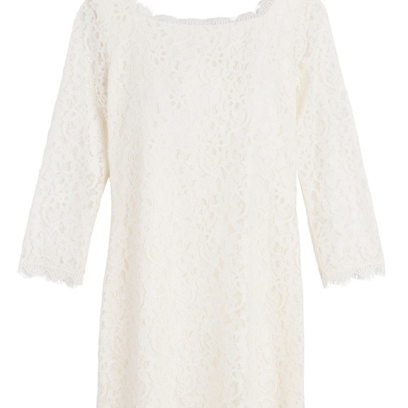 Diane Von Furstenberg stunning Ivory lace dress!! - Picture 2 of 8